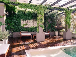 Apart Hotel Buenos Aires Sofa Pool Deck Climbing Plant Table