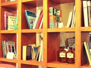 Wood Shelf Books Old Pharmaceutical Bottles