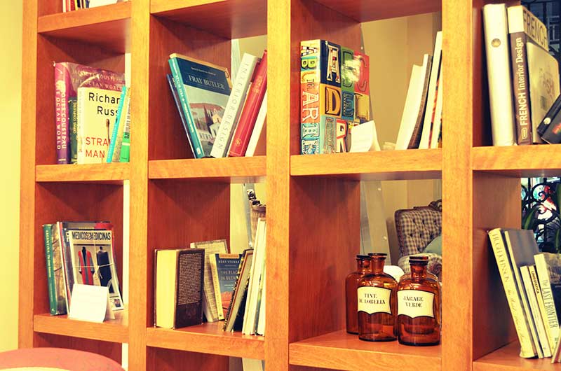 Wood Shelf Books Old Pharmaceutical Bottles